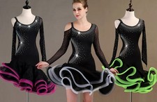 2025 Ballroom Latin dance Competition dance dress Women's Dancewear 138