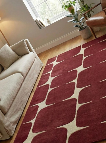Hand tufted wool - area, rug