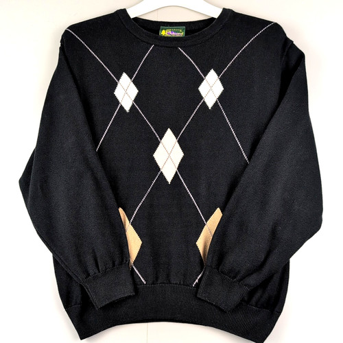 Vintage argyle jumper - jumper, mens