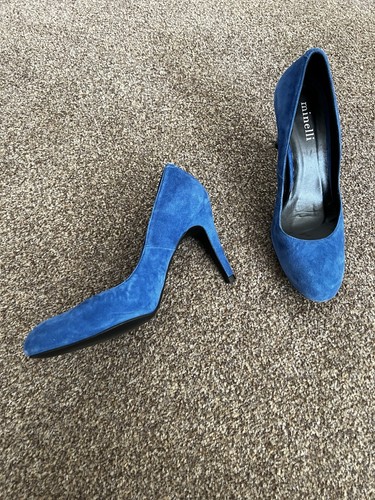 Minelli blue suede - minelli, round