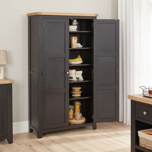 Pantry cupboard cheshire black - cupboard,