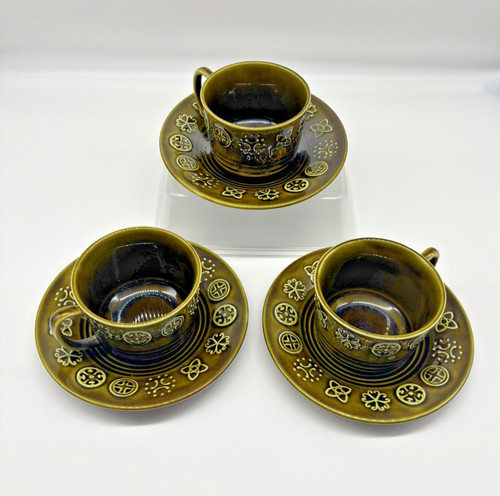 Vintage coffee cup saucers - cup,