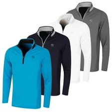 Puma Golf Mens 2025 Lightweight 1/4 Zip Wicking UV Resistant Sweater 30% OFF RRP