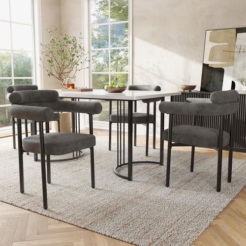 Dining table and - chairs, 4