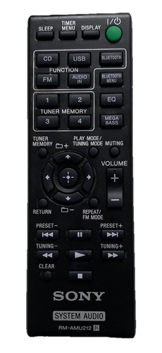 Sony amu212 remote control - rm-amu212,