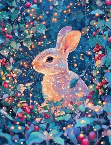 R237 rabbit painting - -, by