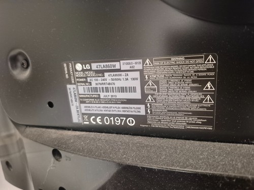 Flat screen 47 - lg,