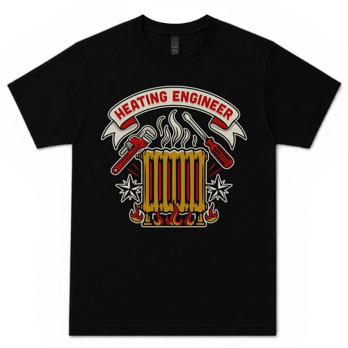 Heating engineer shirt - engineer, t-shirt