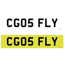 Private Cherished Number Plate - CG05 FLY Pilot Airplane Chris
