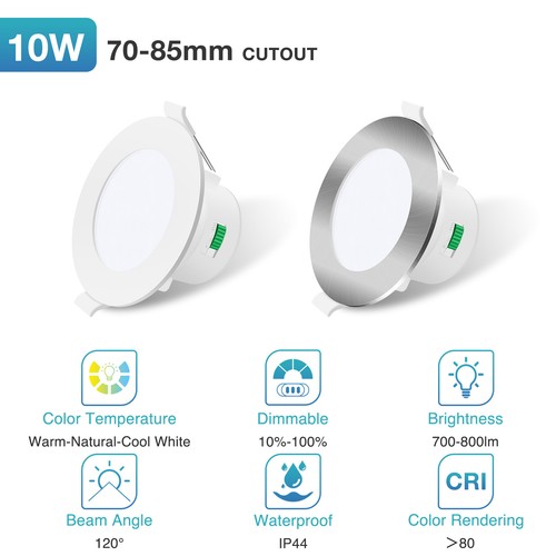 Ip65 ip44 led recessed - ip65/ip44, ceiling