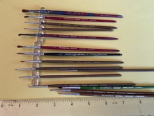 Job lot  Humbrol artist  brushes 15 items   P2413
