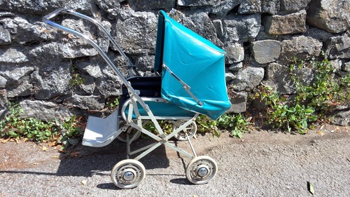 Vintage dolls pushchair - , by