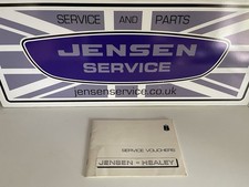 JENSEN HEALEY  - ORIGINAL SERVICE BOOK ‘New old stock’