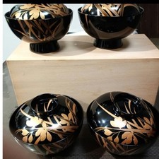 Japanese Lacquer Soup Bowls