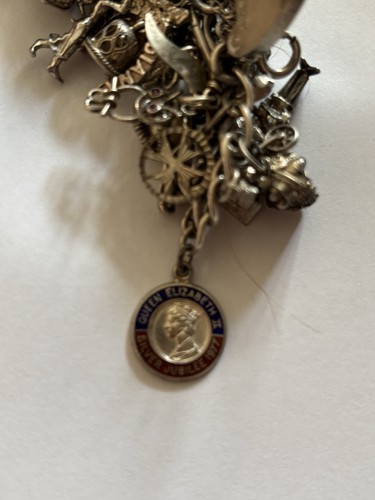 Vintage silver charm - vintage, bracelet