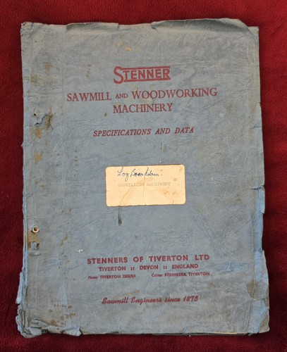 Stenner sawmill machinery - sawmill,