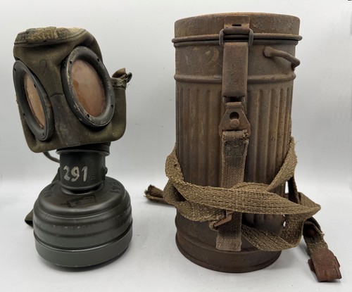 Ww2 german gm30 gas mask - ww2,
