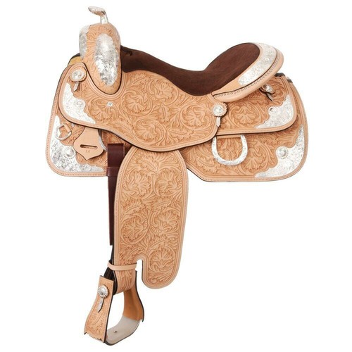 Western show saddle on - western,