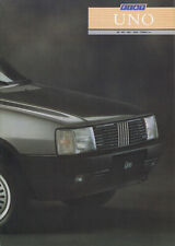 CAR BROCHURE - FIAT UNO - MAY 1987 (INCLUDES TURBO i.e.)