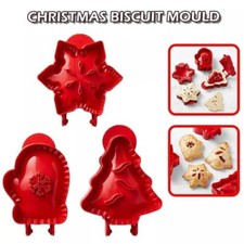 3X Mini Pie Maker Hand Pocket Pie Mold Pastry Press Baking Mould for Christmas ~