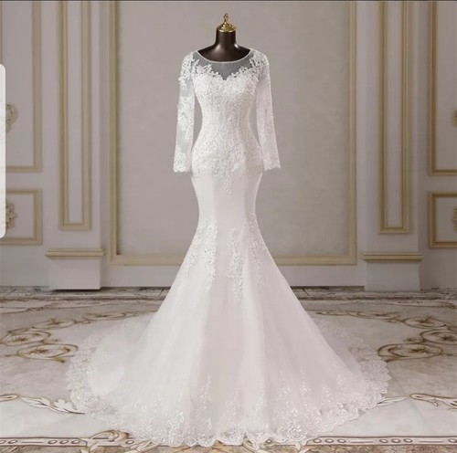 Long sleeve beaded bridal - long,