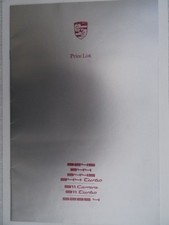 Porsche Price List 1987 - 911 Carrera, Turbo, Cab, 924, Le Mans,944,Turbo, 928S4