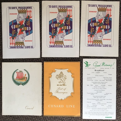 Rms queen mary ephemera - queen,