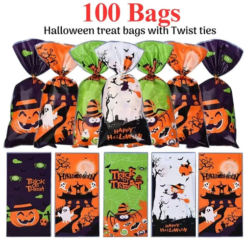 Halloween candy cones with - halloween,