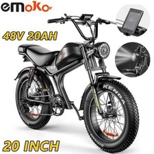Emoko C93 Electric Bike 48V 20AH E-Bike Mountain Fat Tire E-Bicycle For Adult UK