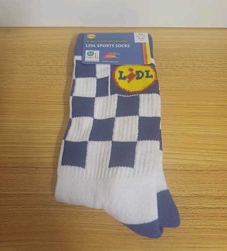 Lidl sports socks blue white - &,
