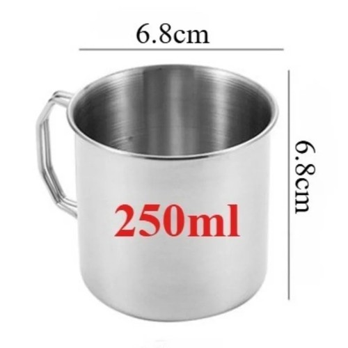 Stainless steel mug portable - steel,