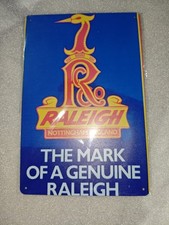 Raleigh Metal Sign Plaque 20cm X 30cm
