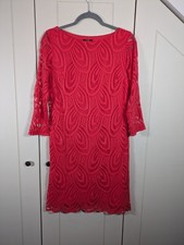 Wallis Ladies Red Lace Dress