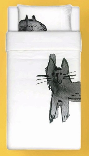 Ikea backsvala cat print twin - backsvala,