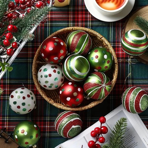 12pcs christmas baubles ball - baubles,