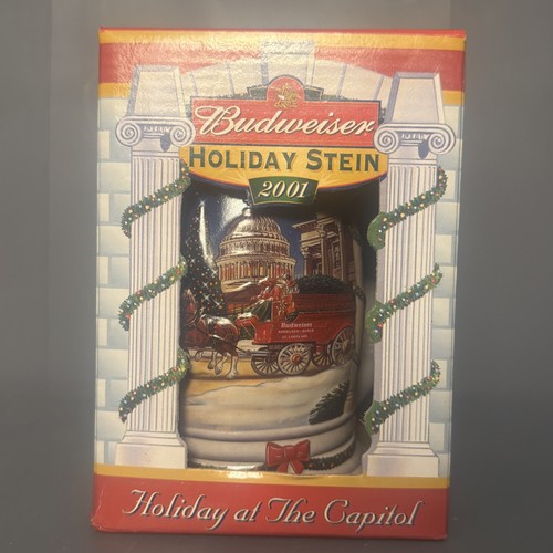 Budweiser 2001 holiday stein - budweiser,