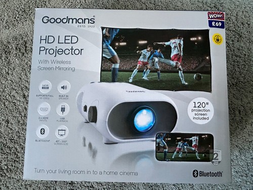 Goodmans led projector - hd,
