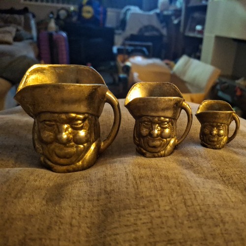 Vintage graduated brass toby - graduated,