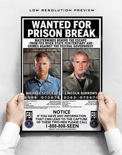 Prison break art poster - a3,