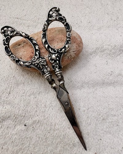 Antique ornate silver - antique, handled
