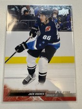 Jack Hughes, New Jersey Devils, Upper Deck 22-23 Extended Series Hockey #678