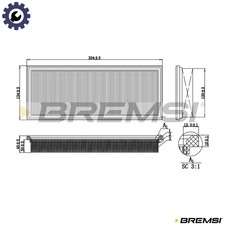 AIR FILTER FA2192 FOR VW