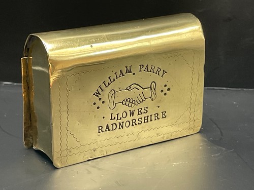 Victorian brass book shaped - victorian,