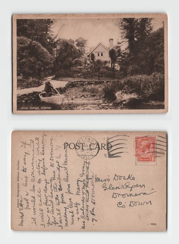 Postcard dinas cottage - postcard,