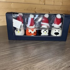 John Lewis Christmas Novelty Animal Egg Cups Brand New x4