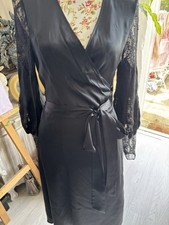 Ladies Pure Silk Black Dress