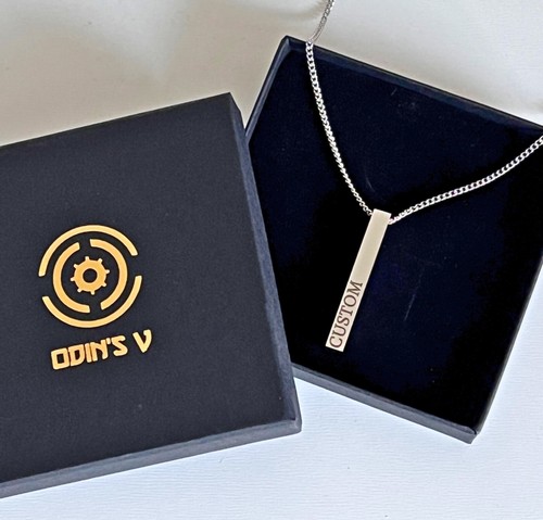 Personalised name bar - personalised, necklace