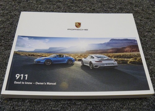 2019 porsche 911 owner manual - 911,