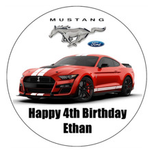 Ford Mustang Car Edible Cake