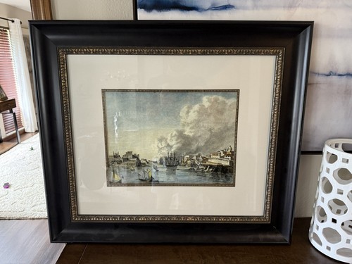 Port and villa framed - port,